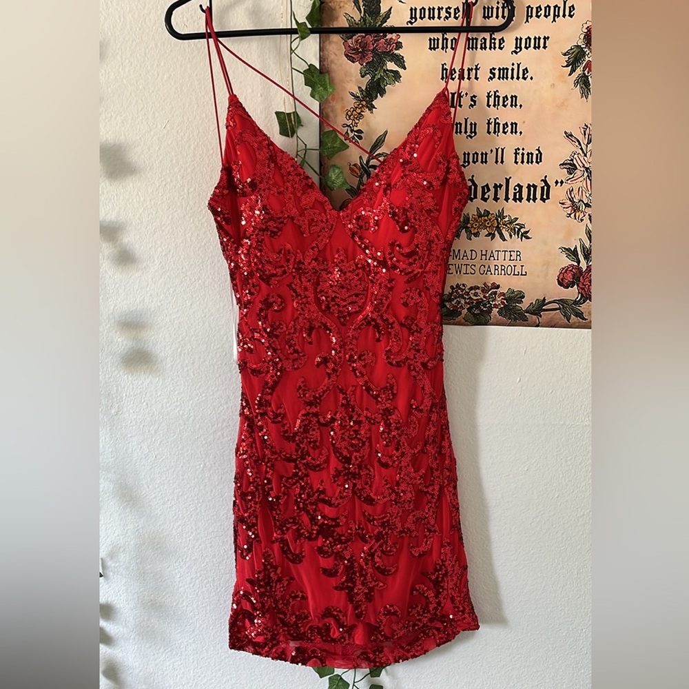 red mini dress. never worn